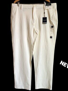 40x30 White Chinos Khakis Jos A Bank Traveler Tailored Fit Golf Chino Pant Pants
